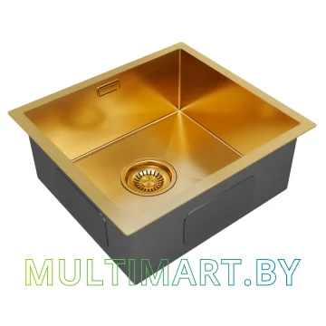 Кухонная мойка Paulmark Aller 48 UNI PM804844-BG (брашированное золото) картинка 2